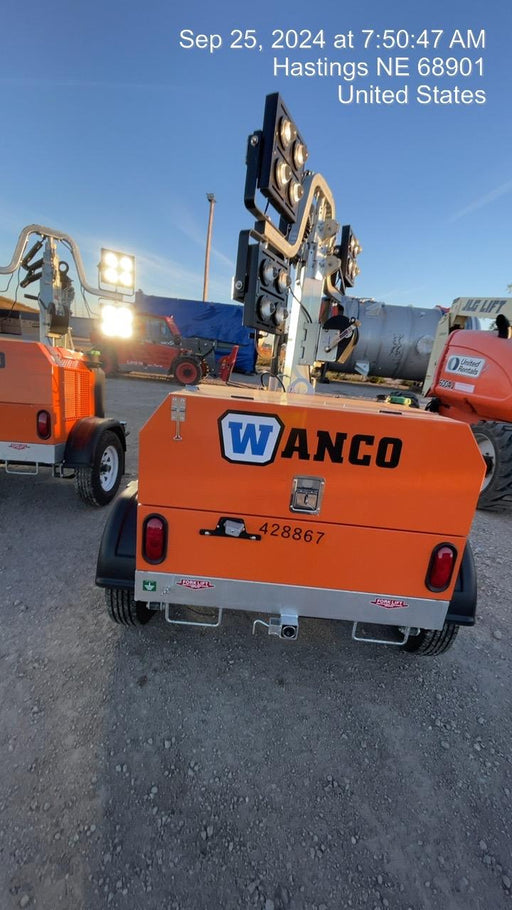 2024 Wanco WLTT-4MM4K Diesel, Deep Sea Controller, Shore Power Plug, Auto Start, (4) 350W LED Floodlights, 4kW Generator, 60 Gal Fuel Tank, 2" Ball, T3