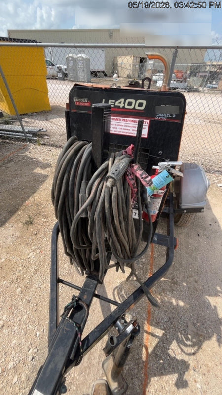 2023 Lincoln Electric LE400 Kubota V1505, Trlr, Cable Rack, Light Kit, ES Decals, T3
