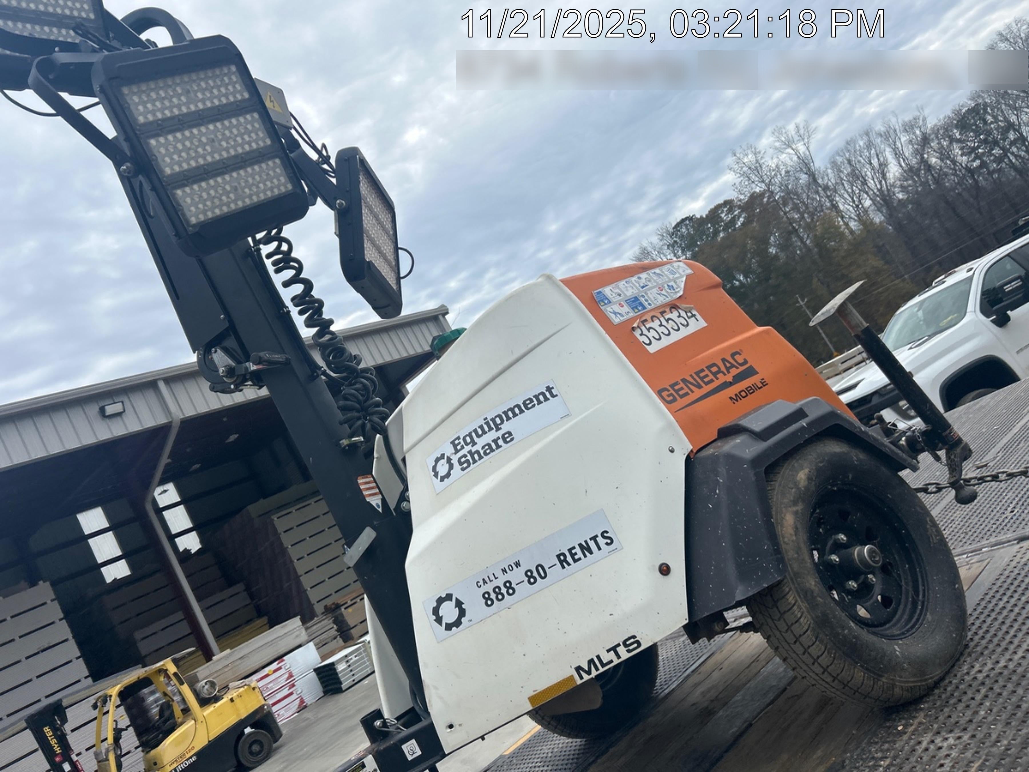 2023 Generac MLT2 Diesel, Flex Switch 120V Input, Powerzone Controller, (4) 320W LED Lights, 4kW Generator, 39.9 Gal Fuel Tank, 2" Ball, T3