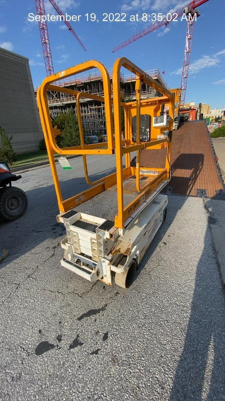 Custom Equipment HB-1430 Hy-Brid Scissor Lift
Platform capacity up to 670 lbs
Working height up to 20 ft
Weighs under 1,700 lbs
Non-marking wheels