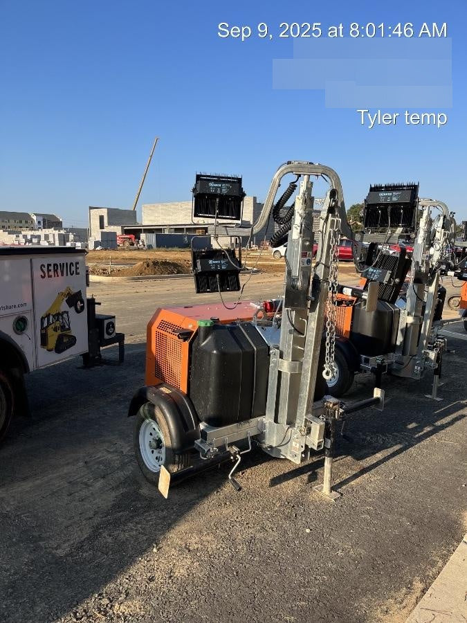 2025 Wanco WLTT-4MM4K Diesel, Mitsubishi L2E, 9.0HP @1800 rpm, Deep Sea Controller, Shore Power Plug, Auto Start, (4) 350W LED Floodlights, 4kW Generator, 60 Gal Fuel Tank, 2" Ball, T3