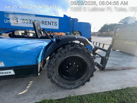 2019 Genie GTH-636 Canopy, Solid RT Tires, LED Work Lights, Beacon 60" QA Carriage, 48" Forks