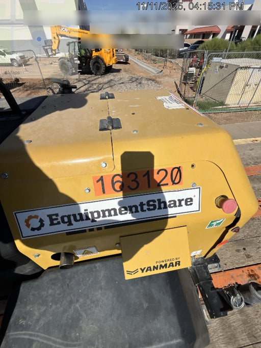 2021 Allmand NLV3GR (4) LED Light Fixture 350W, 23' Vertical Mast, 3kW Prime, Towable, Deep Sea L401, Leveling Jacks, Yanmar T4F 5.8hp