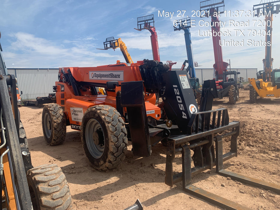 2020 Skytrak 12054 74Hp, Cab/Heat/Air, FF Tires, Work Lights, Beacon, Aux Hydraulics, Back up Alarm, Lifting Eye, ES Decals