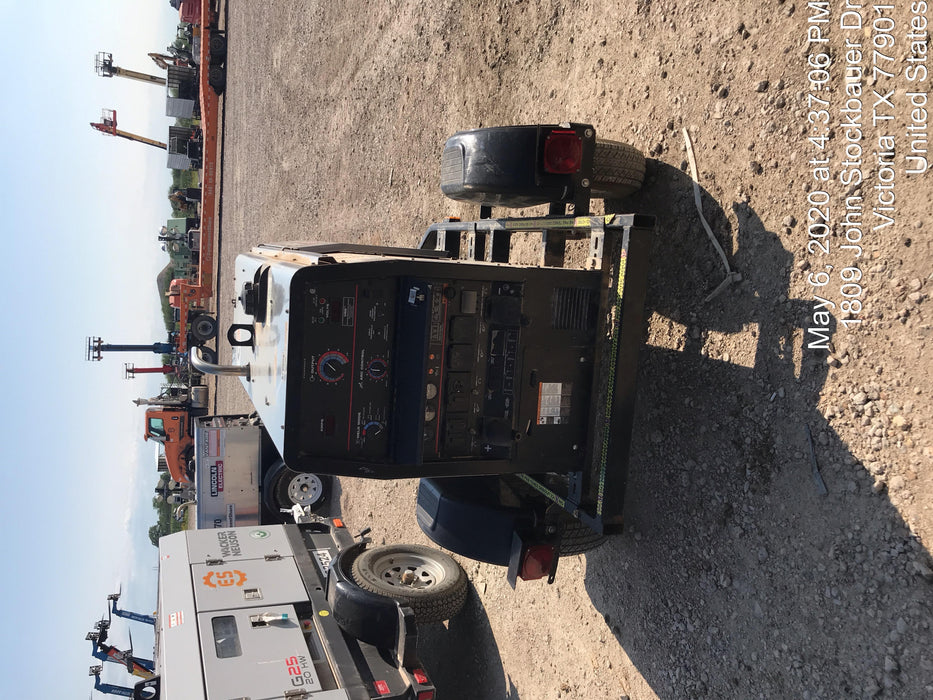 2019 Lincoln Electric Vantage 322 Ready-Pak 3, Two Wheel Trailer, Fender and Light Kit, Cable Rack