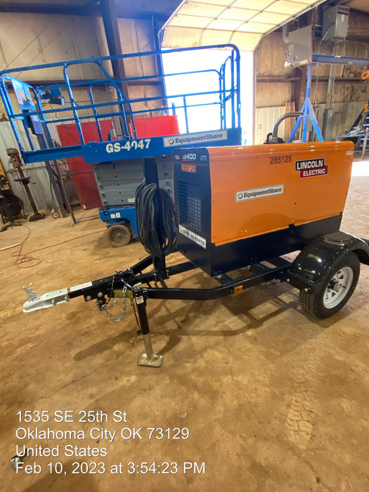 2022 Lincoln Electric LE400 Kubota V1505, Trlr, Cable Rack, Light Kit, ES Decals, T3