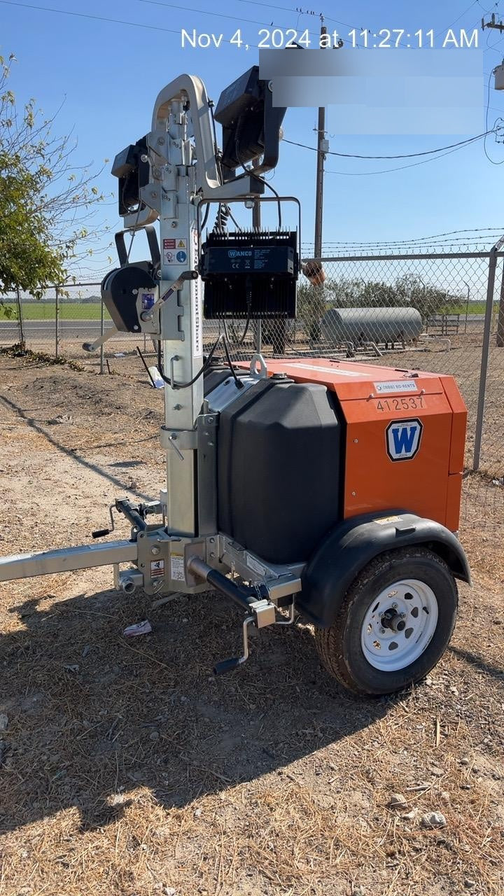 2024 Wanco WLTT-4MM4K Diesel, Deep Sea Controller, Shore Power Plug, Auto Start, (4) 350W LED Floodlights, 4kW Generator, 60 Gal Fuel Tank, 2" Ball, T3