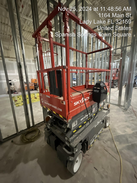 2024 Skyjack SJ3219 Electric Drive, Sld NM Tires, DBcns, RFRails, Power to Platform, T3 + Access Control