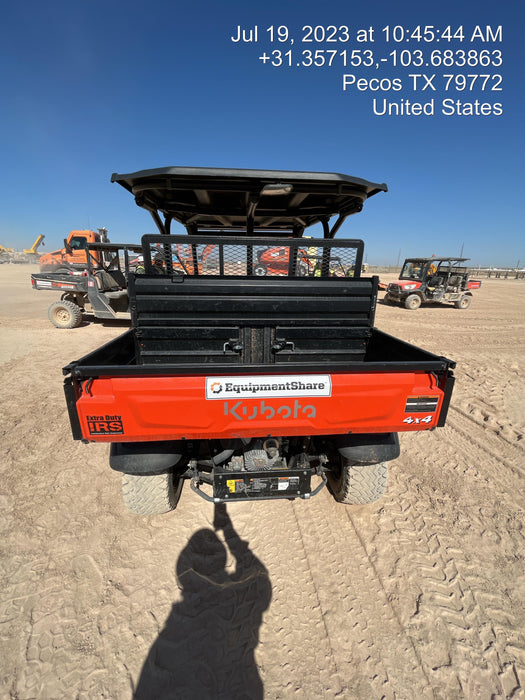 2022 Kubota RTV-X1140W-H Plastic Canopy, Windshield Acrylic Clear, LED Strobe Light, Wire Harness Kit, Back up Alarm