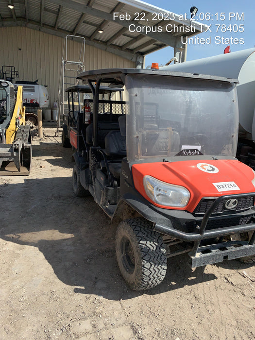 2021 Kubota RTV-X1140W-H Plastic Canopy, Windshield Acrylic Clear, LED Strobe Light, Wire Harness Kit, Back up Alarm