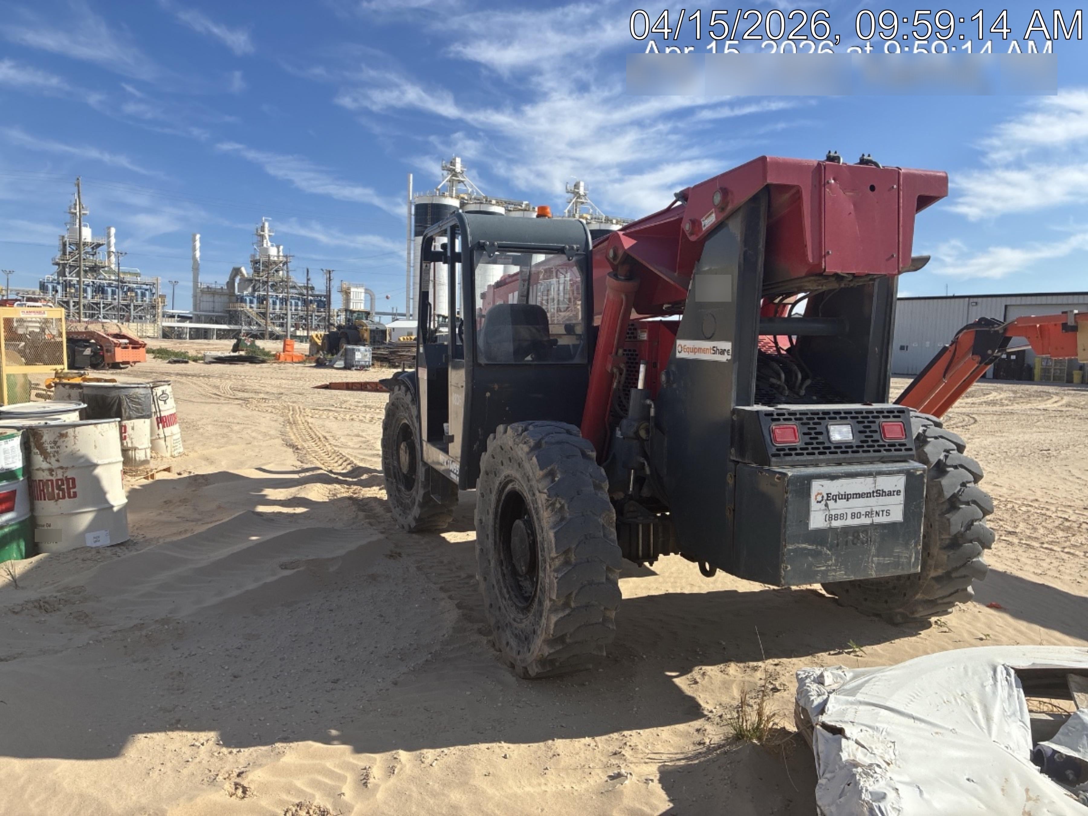 2018 Manitou MTA10055 Manitou MTA10055 - Canopy, Worklights, Beacon, 66" Carriage, 60" Forks, Solid Tires, Aux Hydraulics