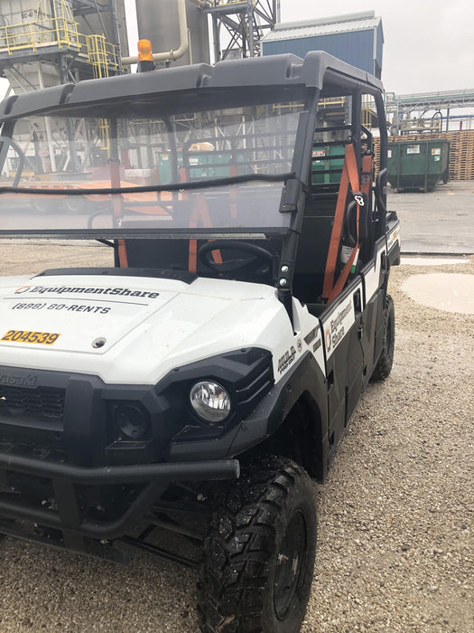 2022 Kawasaki Mule PRO-DXT Standard Options, Backup Alarm, Beacon, Plastic Hard Top, Poly Windshield, Horn Kit