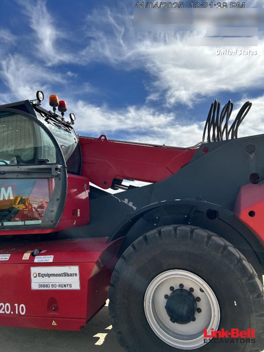 2019 Magni HTH 20.10 Two LED lights on cab - front, Four LED lights on cab - rear, Two LED lights on the boom, Camera on boom & back, Foam Filled Tires | Attachments: Forkcarriage 20 T with 96" forks & positioner w/Forkcarriage 20 T with 96" forks & positioner