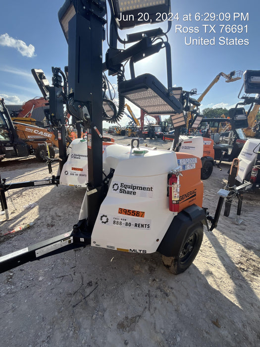 2024 Generac MLT2 Diesel, Flex Switch 120V Input, Powerzone Controller, 
(4) 320W LED Lights, 4kW Generator, 39.9 Gal Fuel Tank, 2" Ball, T3