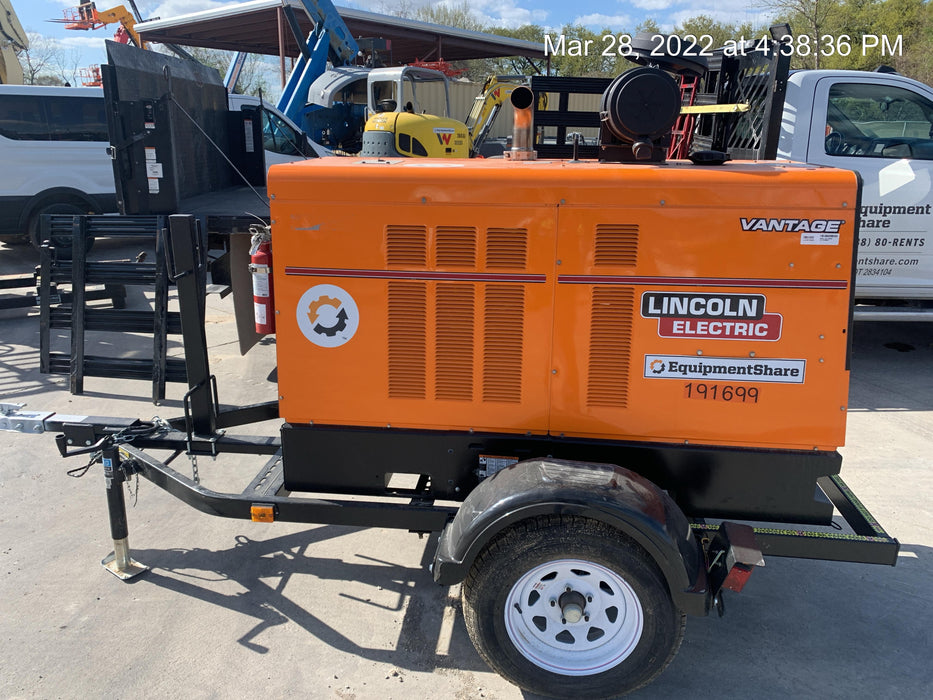 2021 Lincoln Electric Vantage 549X Ready Pak 3, ORANGE (includes trailer, cable rack, fender light kit)