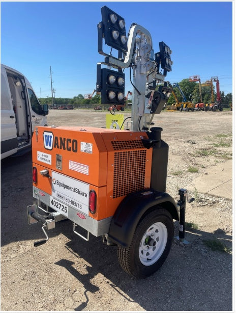 2024 Wanco WLTT-4MM4K Diesel, Deep Sea Controller, Shore Power Plug, Auto Start, (4) 350W LED Floodlights, 4kW Generator, 60 Gal Fuel Tank, 2" Ball, T3