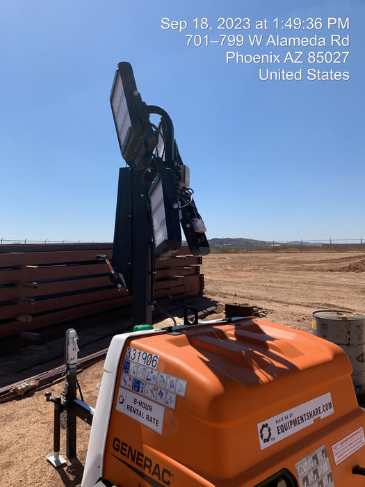 2023 Generac MLT2 Diesel, Flex Switch 120V Input, Powerzone Controller, (4) 320W LED Lights, 4kW Generator, 39.9 Gal Fuel Tank, 2" Ball, T3