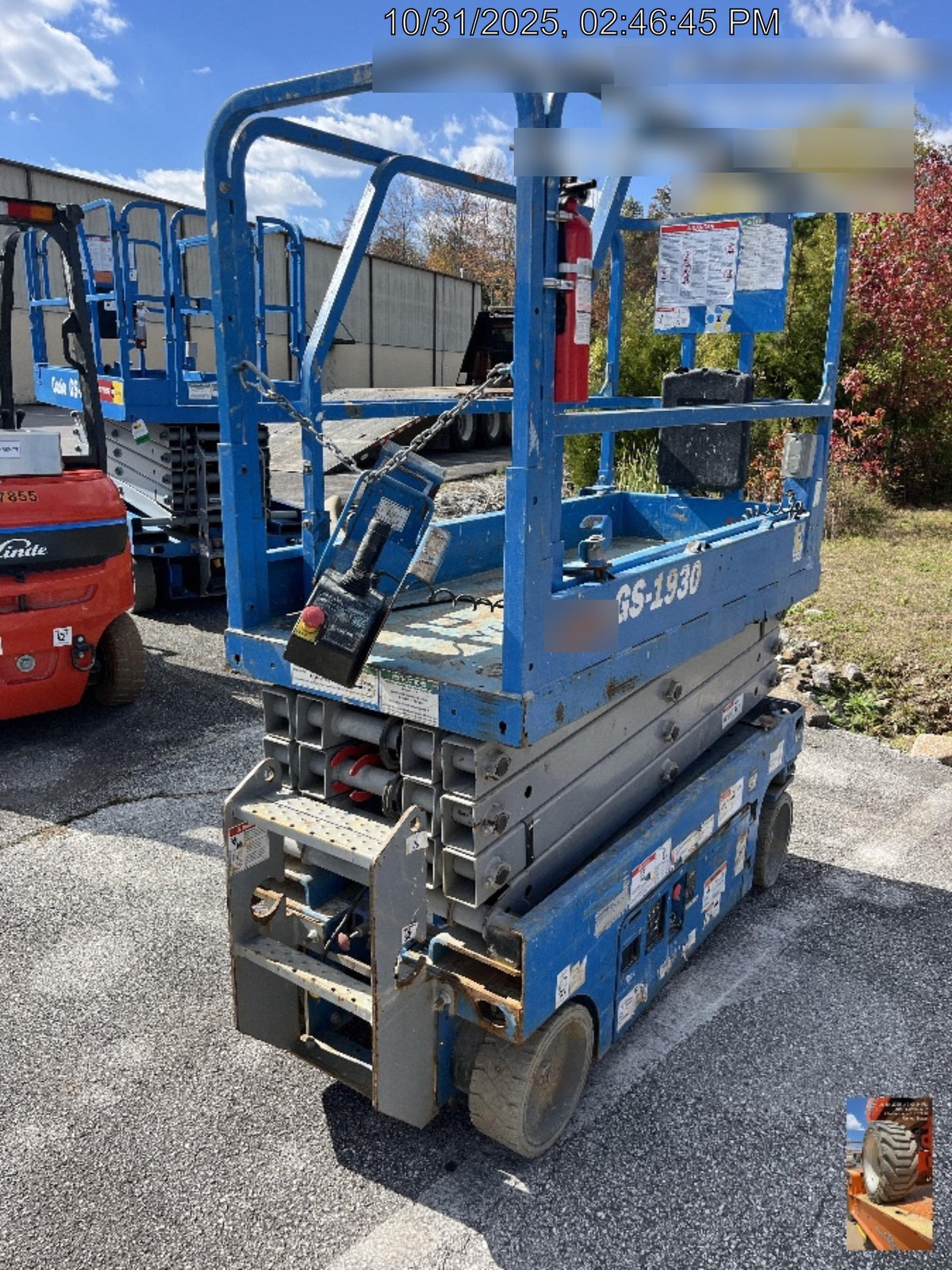 2019 Genie GS-1930 Fixed Rails with Chain Entry