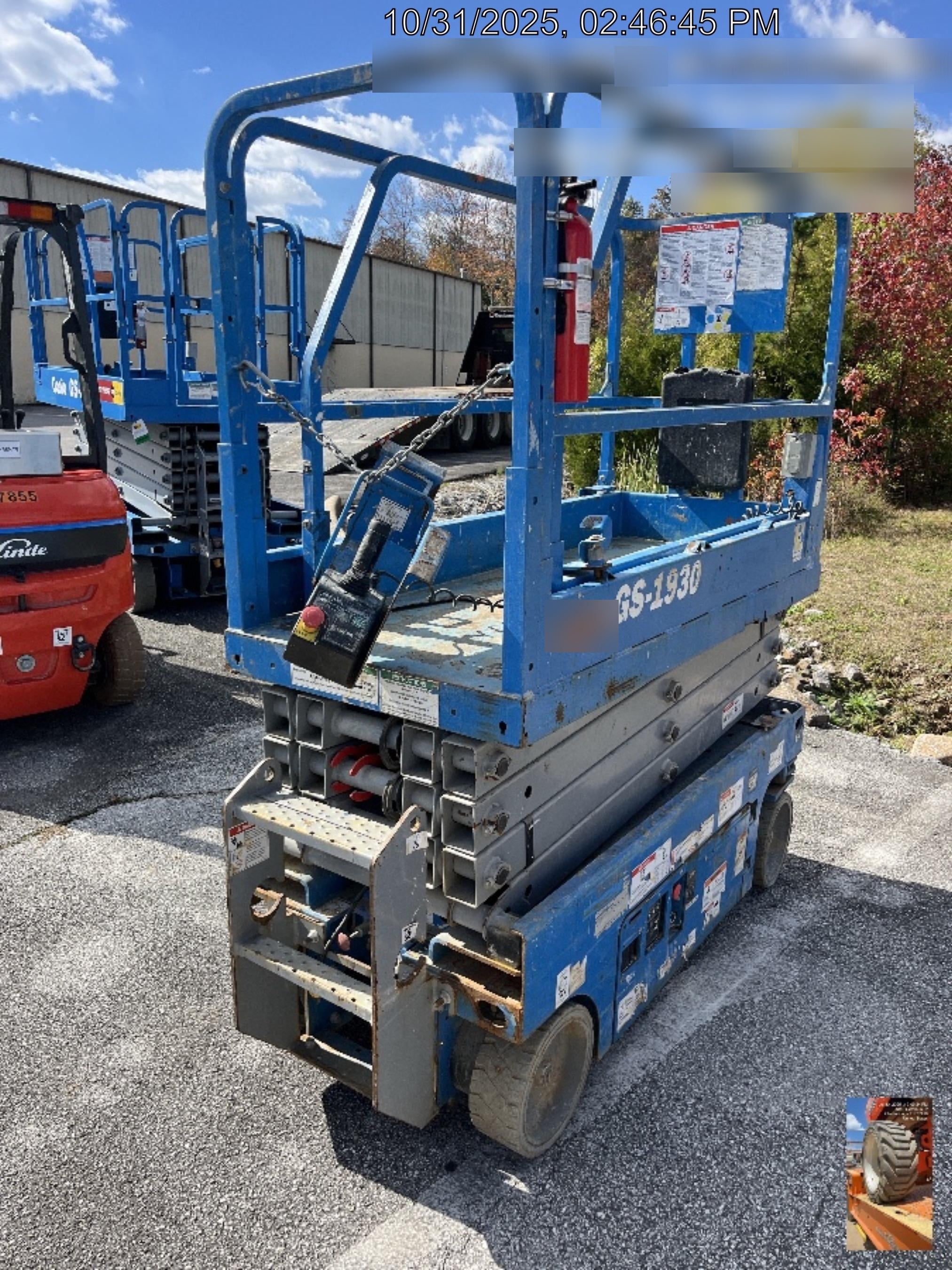 2019 Genie GS-1930 Fixed Rails with Chain Entry