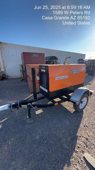 2023 Lincoln Electric LE400 Kubota V1505, Trlr, Cable Rack, Light Kit, ES Decals, T3