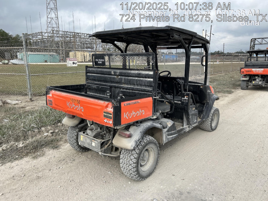 2021 Kubota RTV-X1140W-H Plastic Canopy, Windshield Acrylic Clear, LED Strobe Light, Wire Harness Kit, Back up Alarm
