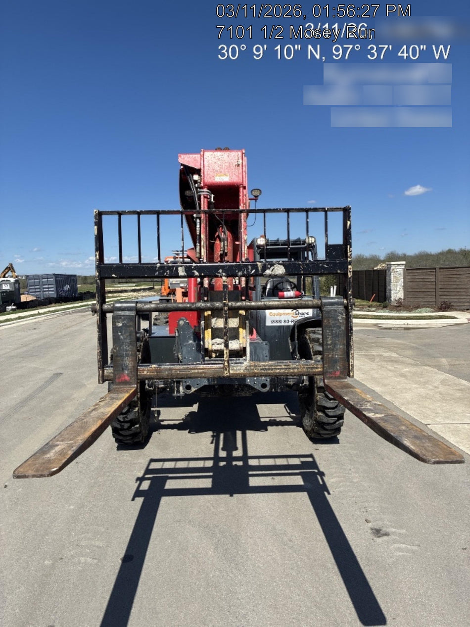 2018 Manitou MTA8044 MTA 8044 - 74 HP T4, Canopy, Worklights/Strobe, Beacon, 66" Carriage, 48" Forks, Solid Tires, Lift Hook, Aux Hydraulics