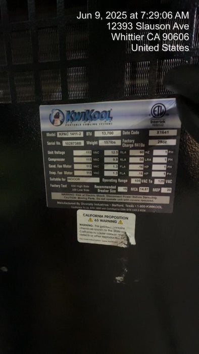 2023 KWIKOOL KPAC1411-2