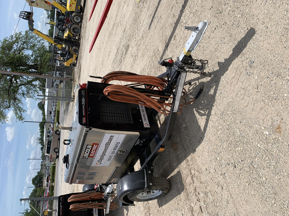 2019 Lincoln Electric Vantage 322 Welder Ready-Pak 3, Two wheel trailer, Fender and Light kit, Cable Rack