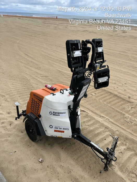 2023 Generac MLT2 Diesel, Flex Switch 120V Input, Powerzone Controller, 
(4) 320W LED Lights, 4kW Generator, 39.9 Gal Fuel Tank, 2" Ball, T3