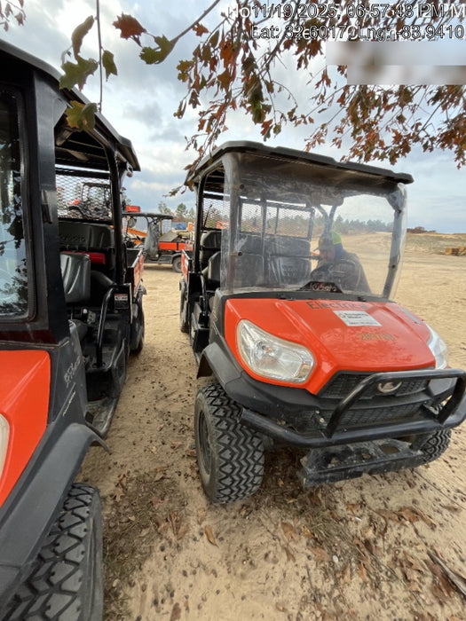 2021 Kubota RTV-X1140W-H Plastic Canopy, Windshield Acrylic Clear, LED Strobe Light, Wire Harness Kit, Back up Alarm