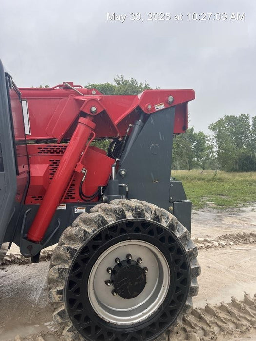 2018 Manitou MTA10055 Manitou MTA 10055 w/Cab/Heat/AC, Work Lights/Strobe, Aux Hyd, Solid Tires, Lift Hook, 66" Carriage, 60" Forks