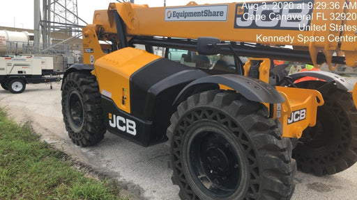 2020 JCB 509-42 Canopy, Solid Tires, Work Lights, Beacon, Aux Hydraulics, Back up Alarm, Lifting Eye, ES Decals