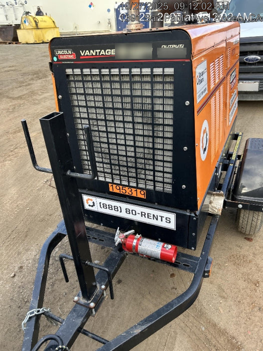 2021 Lincoln Electric Vantage 549X Ready Pak 3, ORANGE (includes trailer, cable rack, fender light kit)