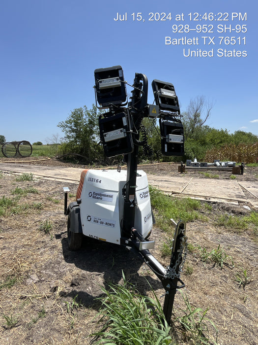 2023 Generac MLT2 Diesel, Flex Switch 120V Input, Powerzone Controller, (4) 320W LED Lights, 4kW Generator, 39.9 Gal Fuel Tank, 2" Ball, T3