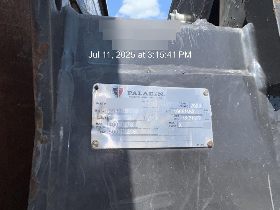 2020 PALADIN UTILITY GRAPPLE 11876-0022