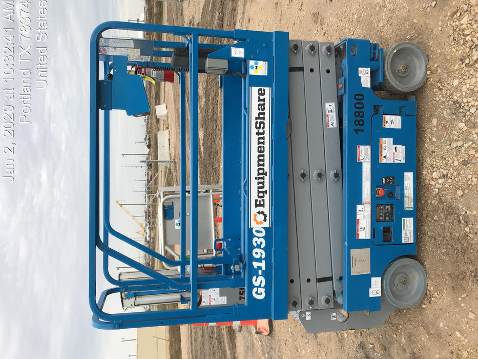 2018 Genie GS-1930 Genie GS-1930 Scissor Lift w/Standard Options