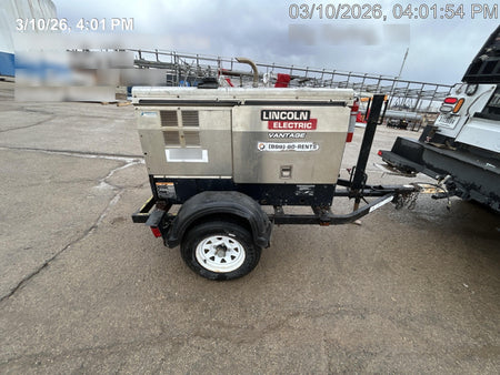2019 Lincoln Electric Vantage 322 Ready-Pak 3, Two Wheel Trailer, Fender and Light Kit, Cable Rack