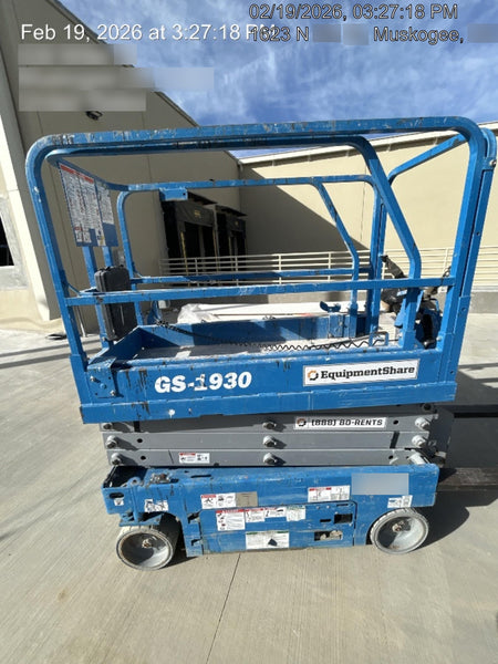 2019 Genie GS-1930 Fixed Rails with Chain Entry