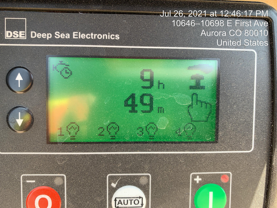 2021 Allmand NLV3GR (4) LED Light Fixture 350W, 23' Vertical Mast, 3kW Prime, Towable, Deep Sea L401, Leveling Jacks, Yanmar T4F 5.8hp