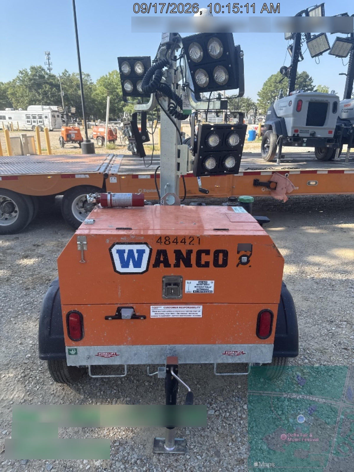 2024 Wanco WLTT-4MM4K Diesel, Mitsubishi L2E, 9.0HP @1800 rpm, Deep Sea Controller, Shore Power Plug, Auto Start, (4) 350W LED Floodlights, 4kW Generator, 60 Gal Fuel Tank, 2" Ball, T3