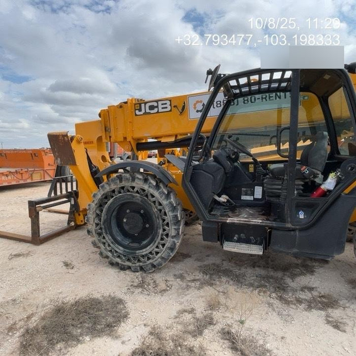 2020 JCB 510-56 Canopy, Solid Tires, Work Lights, Beacon, Aux Hydraulics, Back up Alarm, Lifting Eye, ES Decals