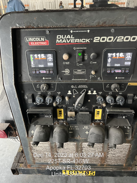 2021 Lincoln Electric Dual Maverick 200/200X Ready Pak 3, Includes Trailer, Cable Rack, Fender Light Kit