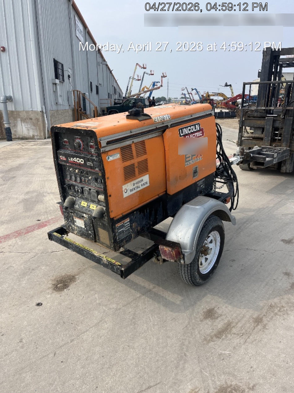 2022 Lincoln Electric LE400 Kubota V1505, Trlr, Cable Rack, Light Kit, ES Decals, T3