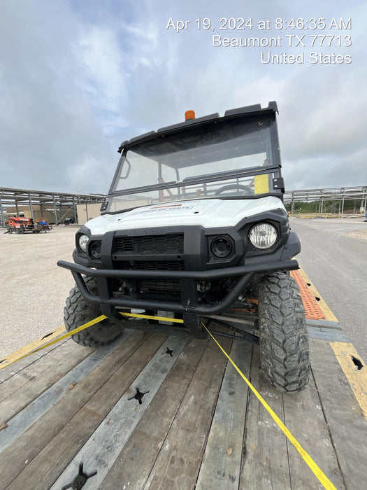 2022 Kawasaki Mule PRO-DXT Standard Options, Backup Alarm, Beacon, Plastic Hard Top, Poly Windshield, Horn Kit