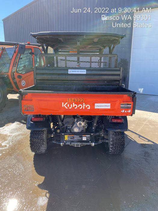 2020 Kubota RTV-X1140W-H Canopy, 4-Seater, Diesel, Windshield Acrylic Clear, Strobe Light, Backup Alarm