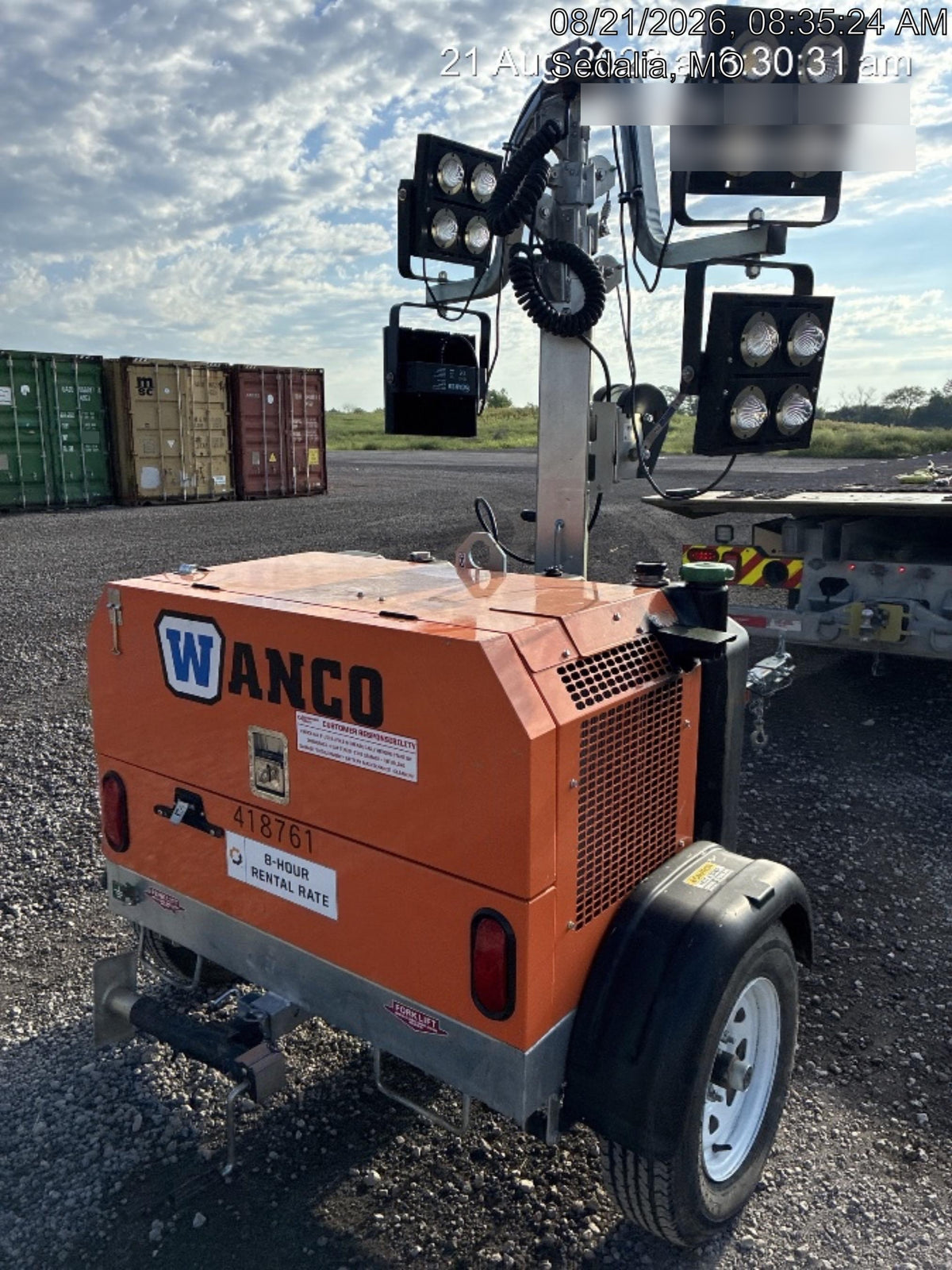 2024 Wanco WLTT-4MM4K Diesel, Deep Sea Controller, Shore Power Plug, Auto Start, (4) 350W LED Floodlights, 4kW Generator, 60 Gal Fuel Tank, 2" Ball, T3