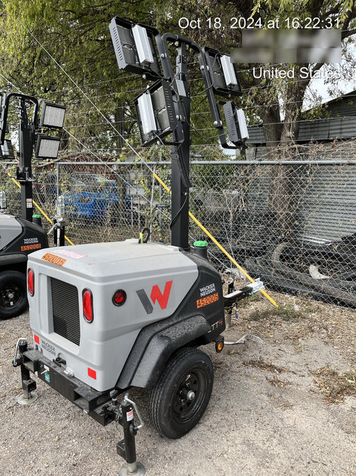 2024 Wacker Neuson LTT4 Diesel, Kohler KDW702, Deep Sea Controller, Auto Start, LED 320W, Bypass Outlet, T3