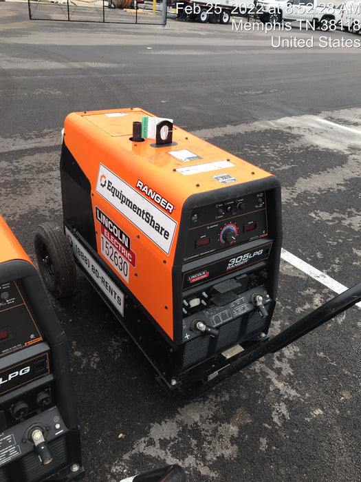 2021 Lincoln Electric Ranger 305 LPG LPG One-Pak (includes undercarriage, tank holder & tank strap) ORANGE