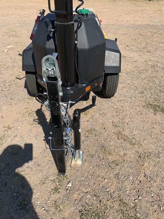 2022 Allmand NLV3GR (4) LED Light Fixture 350W, 23' Vertical Mast, 3kW Prime, Towable, ES Decals, T3