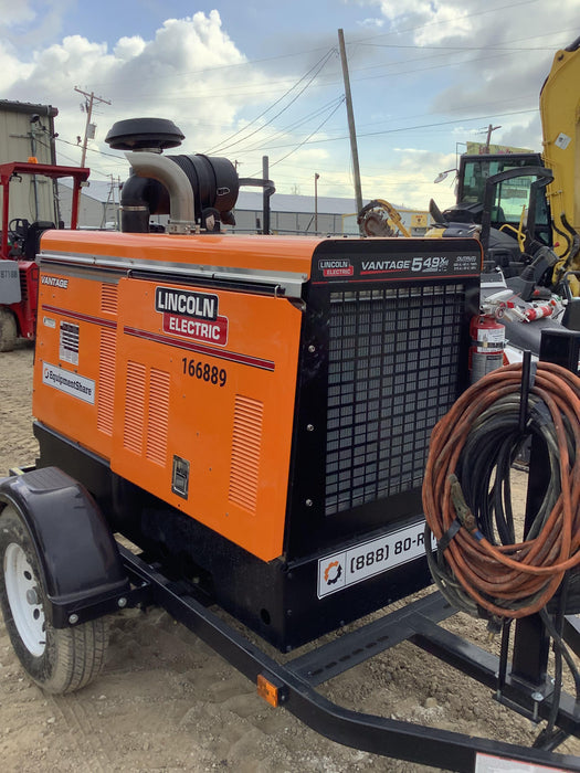 2021 Lincoln Electric Vantage 549X Ready Pak 3, ORANGE (includes trailer, cable rack, fender light kit)